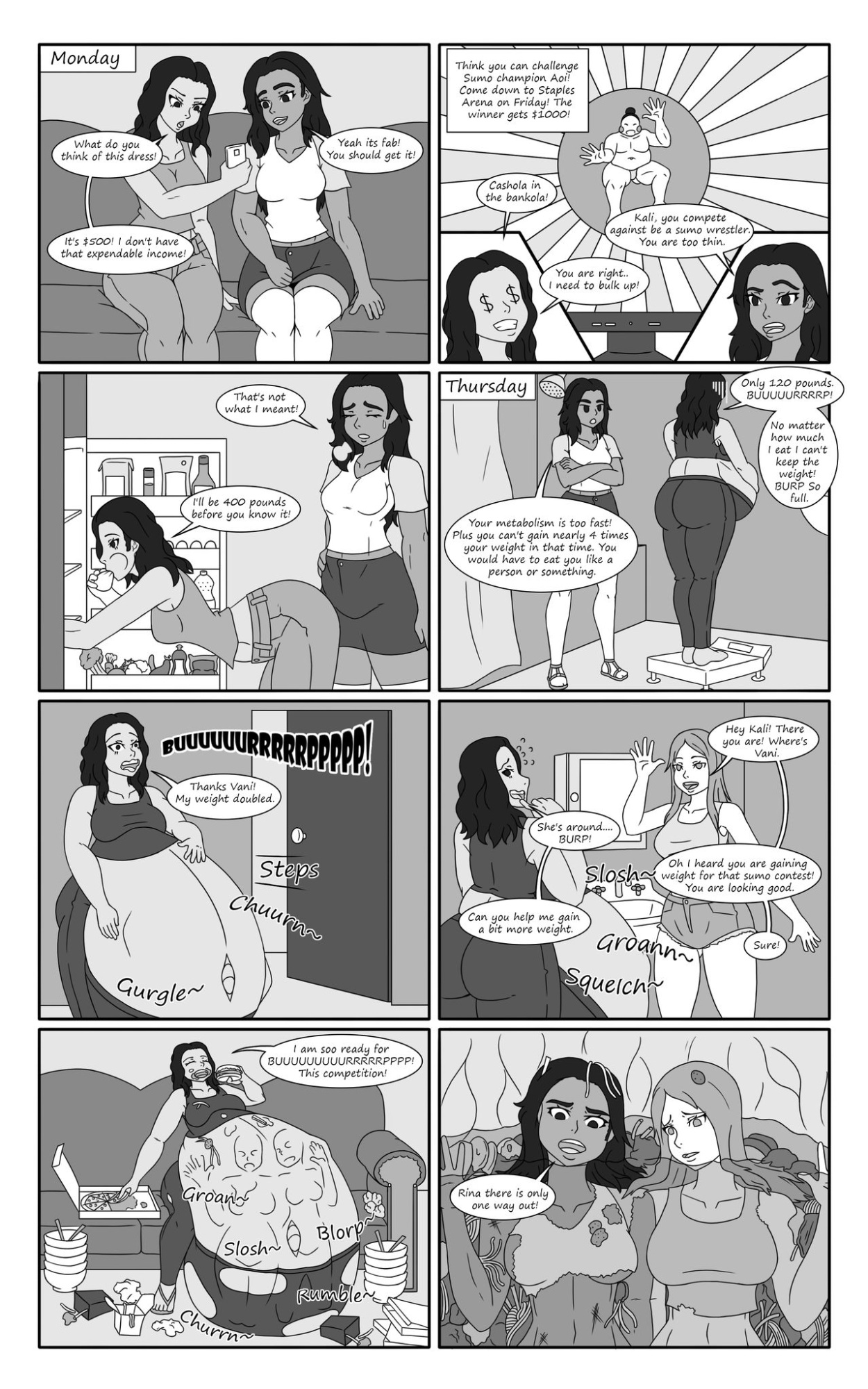 [knightGoose] Wrestling Weight Gain