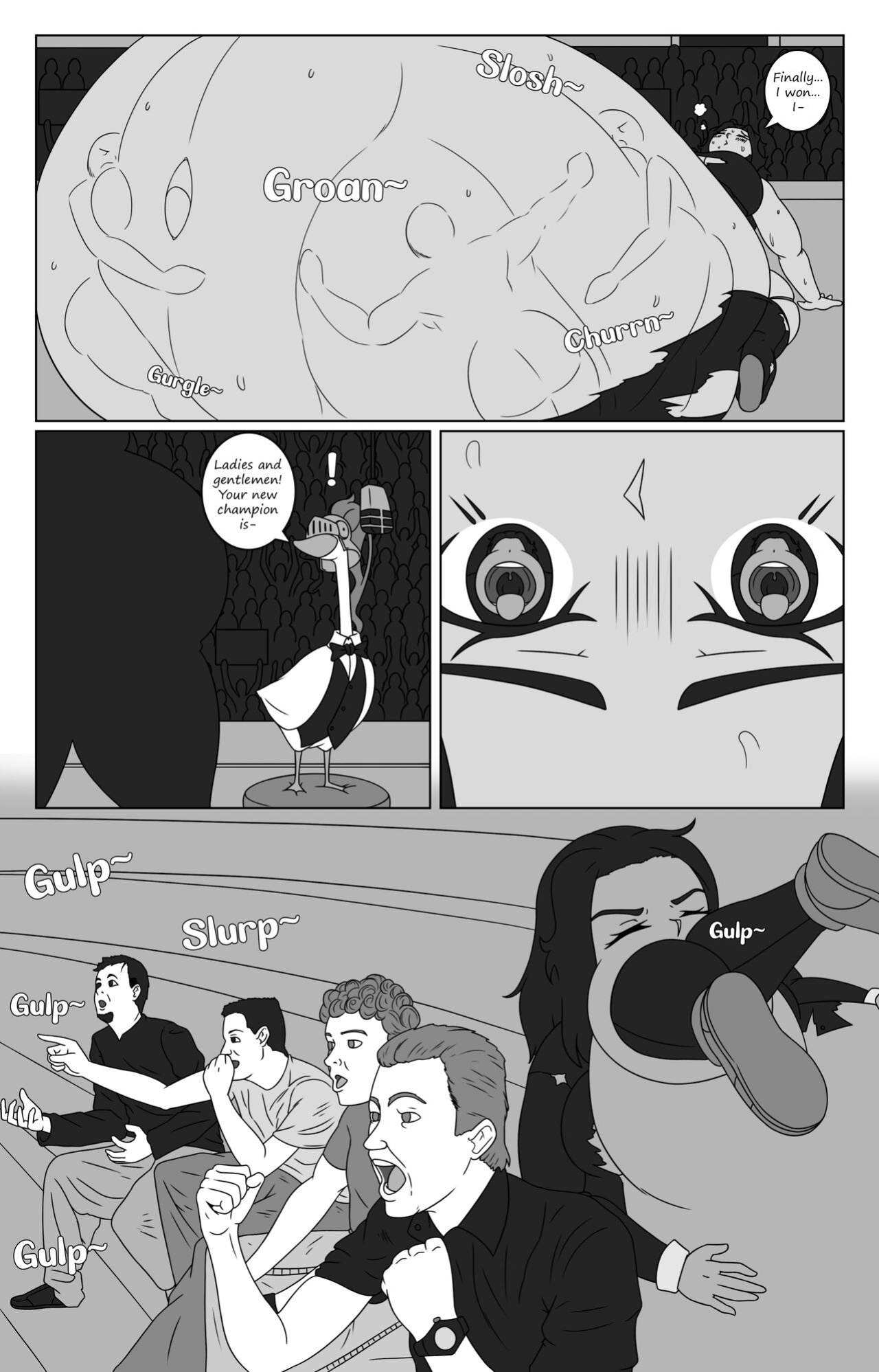 [knightGoose] Wrestling Weight Gain