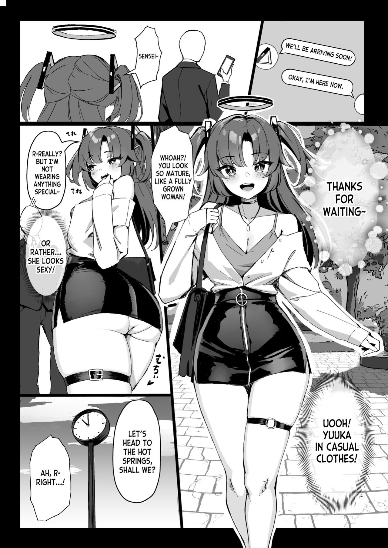 [Hoyhoy Colo] Seminar Kaikei wa Ecchi ga Shitai. Onsen Hen Zenpen - The accountant at seminar wants to have sex. (Blue Archive) [desudesu]