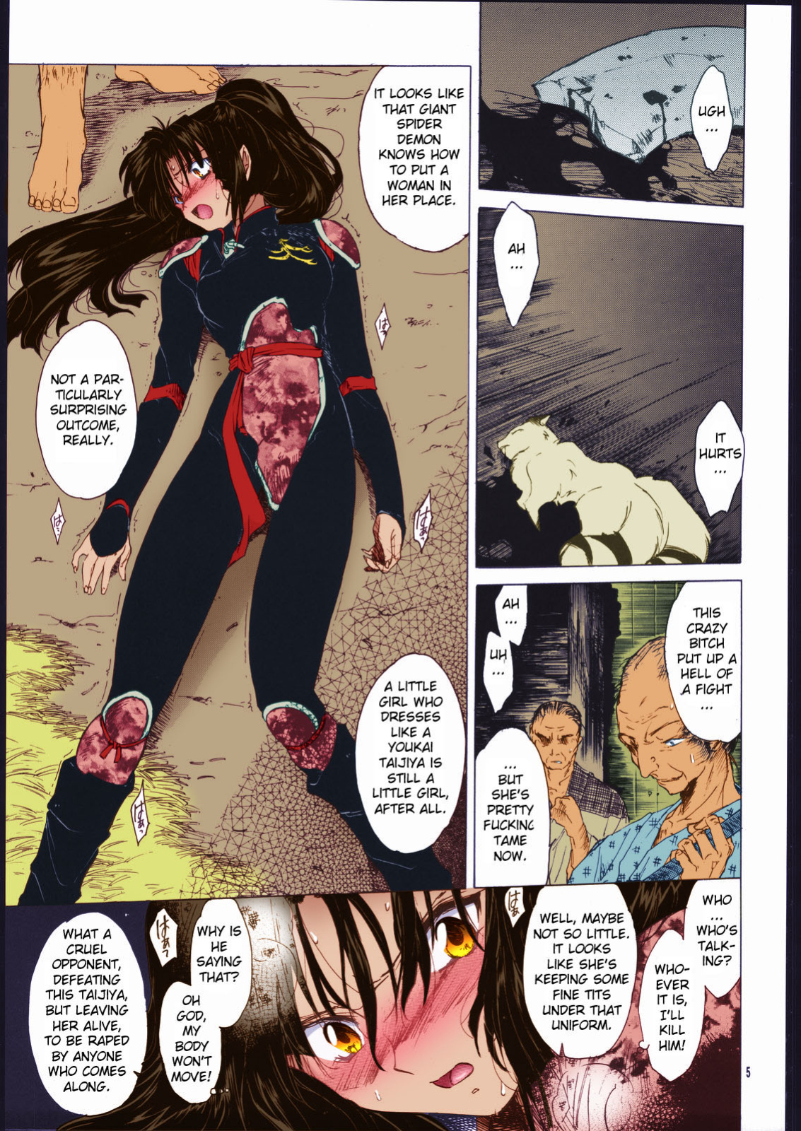 (C60) [Toko-ya (HEIZO, Kitoen)] Muku no Chi o Nagasu Ude | HOW TO SHED THE BLOOD OF INNOCENCE (Inuyasha) [Colorized]