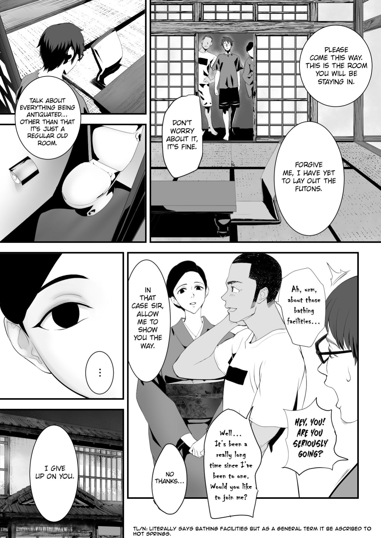 [Pink Sakuhin Okiba (Pink Taro)] Hairyokan de no Ero Kyoufu Taiken | A Terrifying Erotic Experience at an Abandoned Inn [LoF]