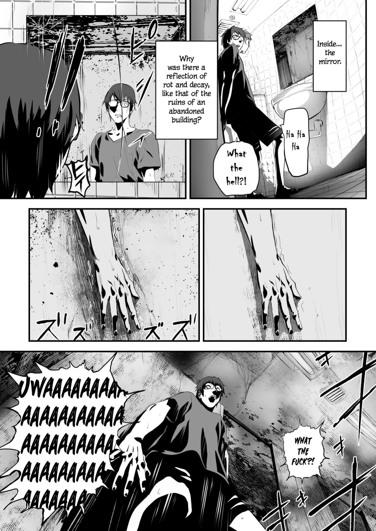 [Pink Sakuhin Okiba (Pink Taro)] Hairyokan de no Ero Kyoufu Taiken | A Terrifying Erotic Experience at an Abandoned Inn [LoF]
