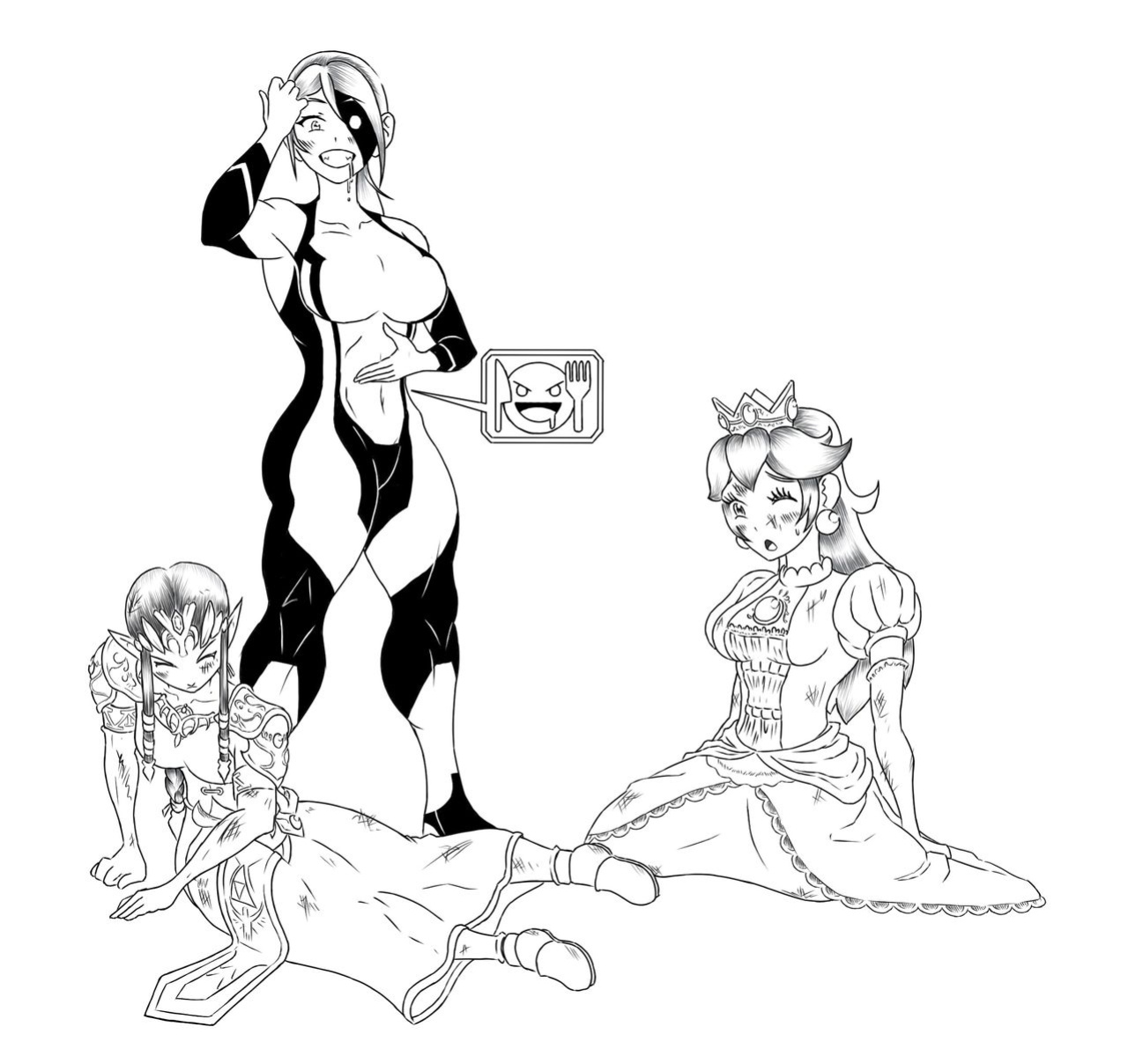 [Reactoegirl] Comic) Samus Vores Peach and Zelda series