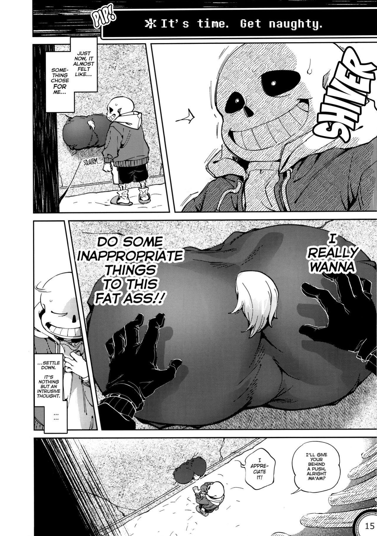 (Chou Kimi no Sentaku 2022) [Nambokuya (Namboku)] Kabe no Ana | Hole in the Wall (Undertale)