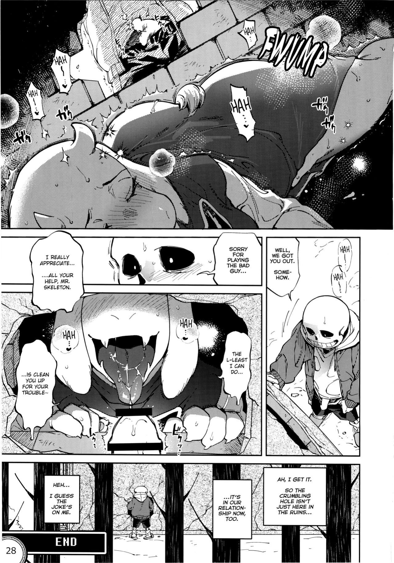 (Chou Kimi no Sentaku 2022) [Nambokuya (Namboku)] Kabe no Ana | Hole in the Wall (Undertale)