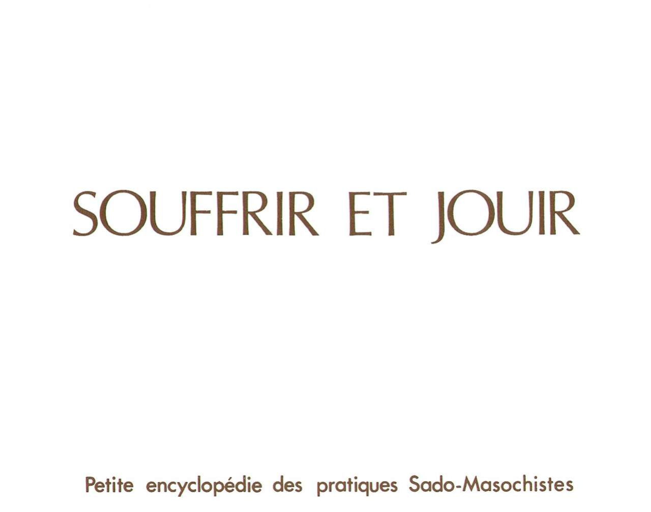 [Joseph Farrel] Obéis sinon! (Souffrir et jouir) [French]