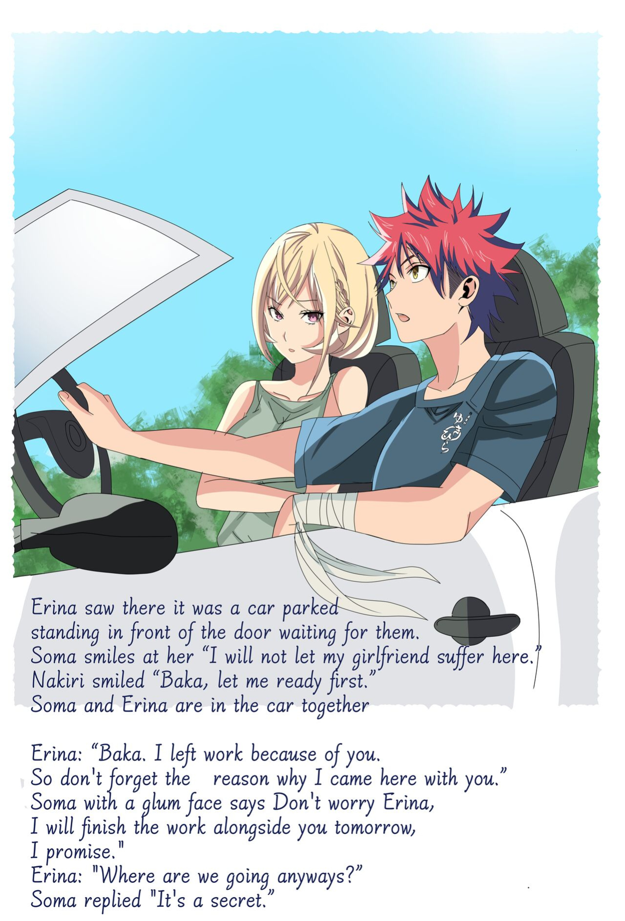 [ Hiyori chan] Soma and Erina summer vacation(Shokugeki no Soma)