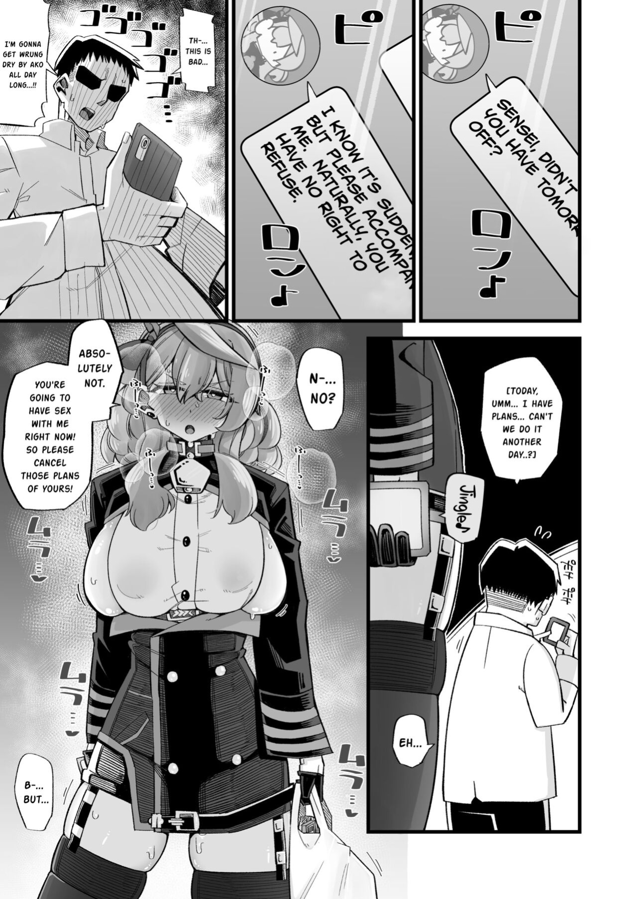 [Aureole (Kira Boshi)] Ako no Stress Hassan Houhou | Ako's Stress Relieving Sex (Blue Archive)