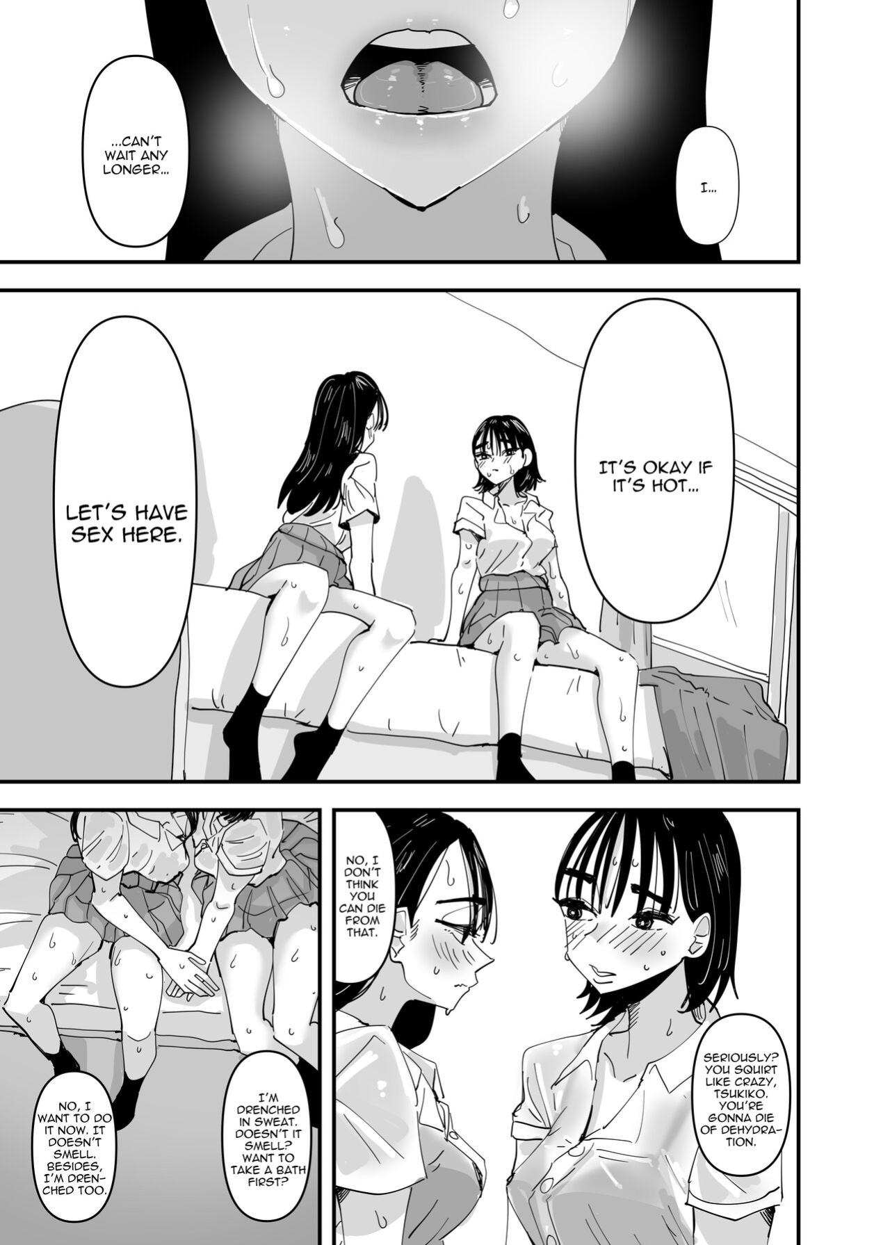 [Aweida] JK Couple ga Asedaku de Ecchi Suru Dake | Just A Couple JKs Having Sultry Sweaty Sex [IXIA WORKS]