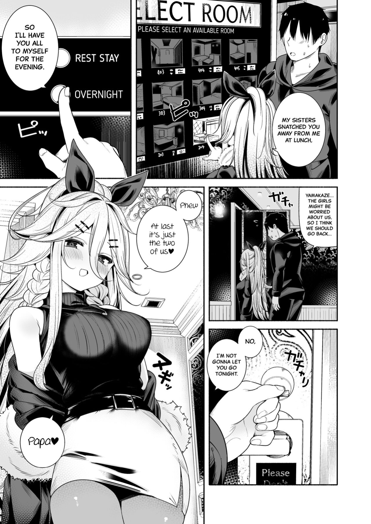 [Toto-taste (Suzuki Toto)] Yamakaze-chan to LoveHo de Icha Love Kozukuri Sex | Lovey-dovey Baby-making Sex with Yamakaze at a Love Hotel (Kantai Collection -KanColle-) [Black Grimoires]