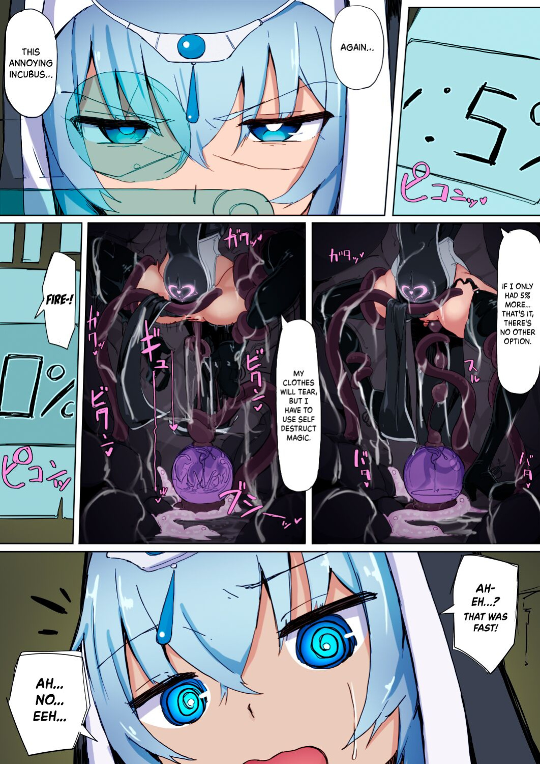 [Ichijikushirabe Shiki (Shirabe Shiki)] Teikyuu Zako Inma no Shokushu ga Fukai nanode Kankaku Shadan Mahou o Tenkai Shimashita wa!! [Kinsei Translations] [Colorized]