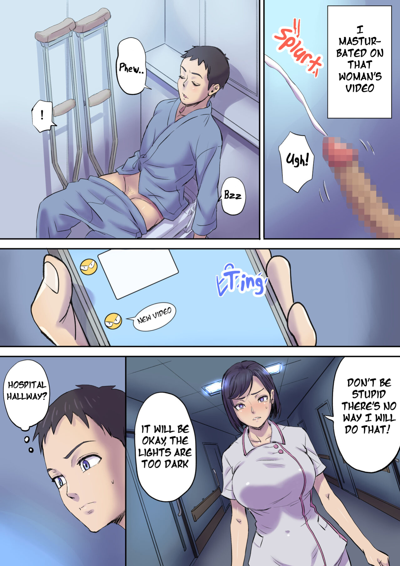 [Papuka (Shibire Hitsuji)] Tonari no Bed de Netorareru Kangoshi Jukubo | Milf Nurse Cuckolded on the bed next door