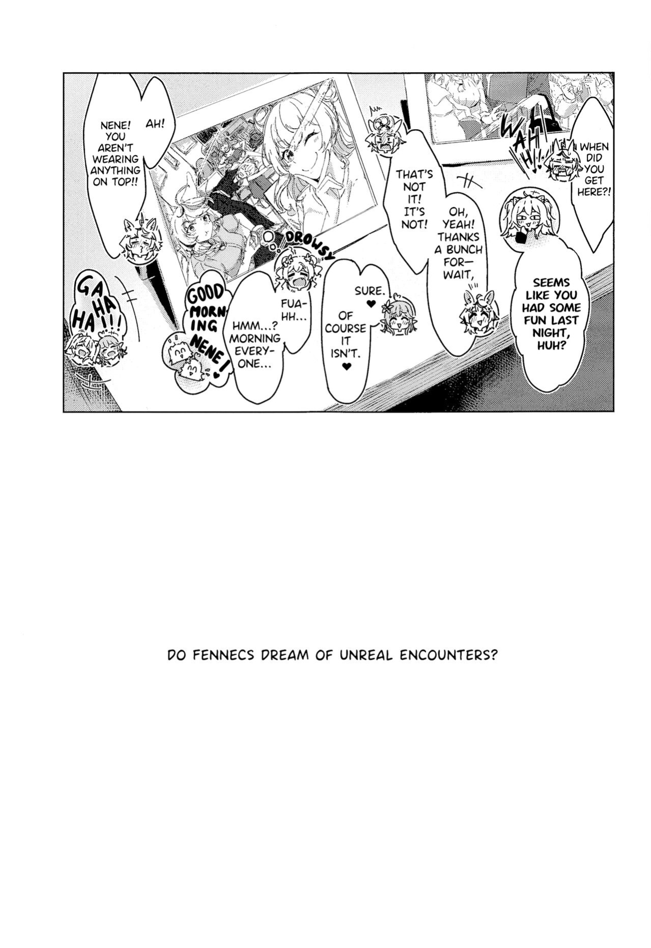 [HIYOCCO (hiyocco)] Fennec wa Iseijin no Yume o Miru ka - Do Fennecs Dream of Unreal Encounters? (Momosuzu Nene, Omaru Polka) [ENGLISH]