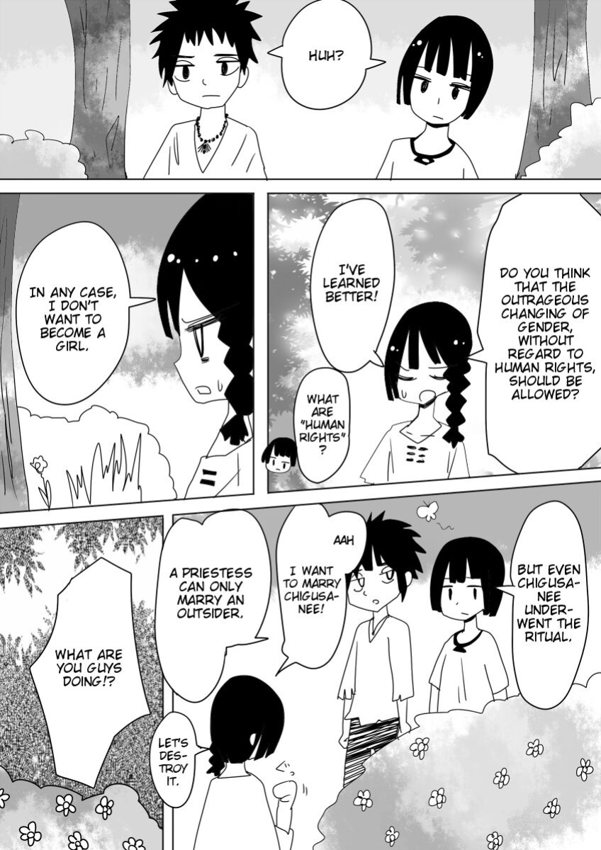 [Vae no Hakoniwa (Vae)] Otoboramura ni Tsutawaru Nyotaika no Gishiki to wa -Shun- | The Feminization Ritual in Otobora Village