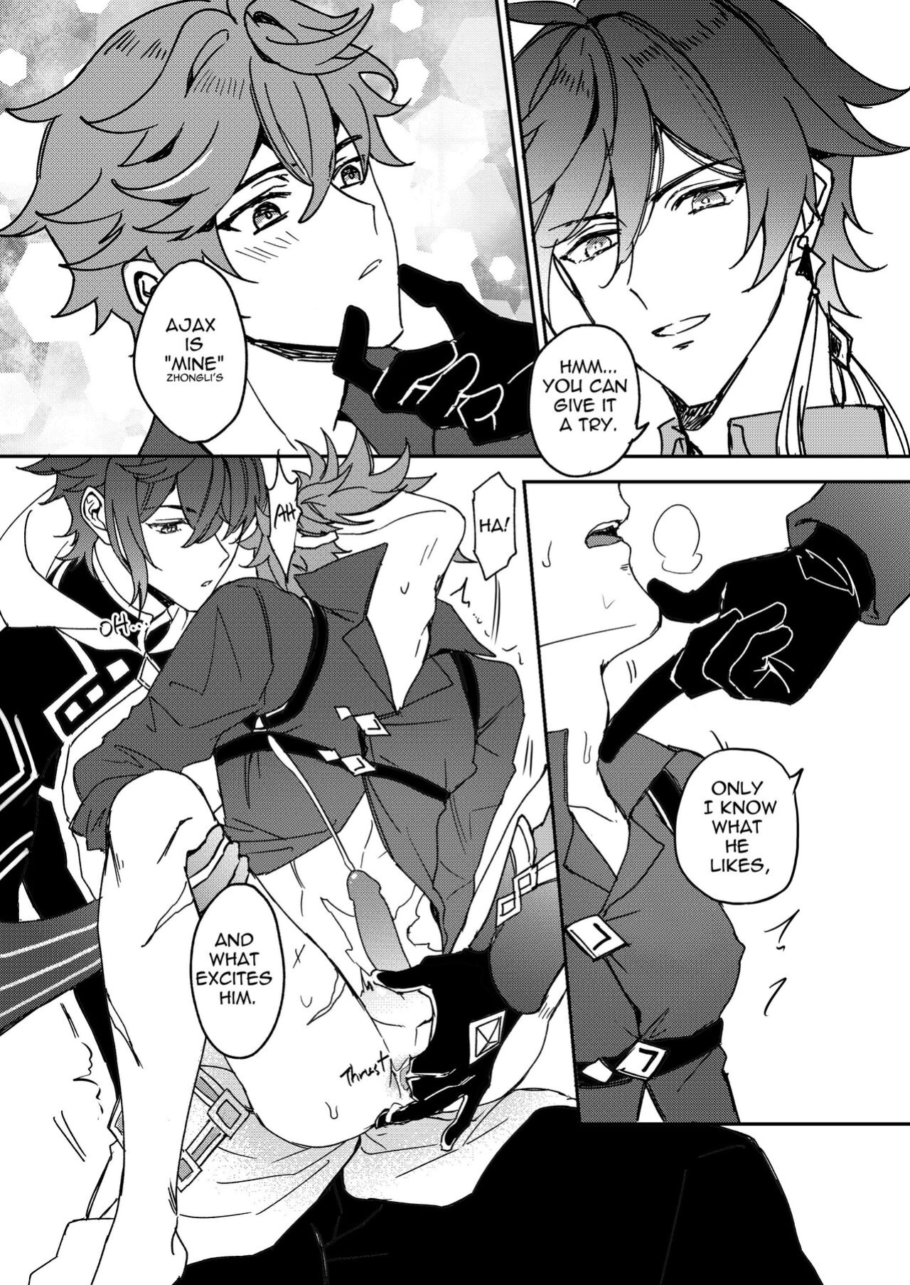 [megumignsn] Zhongli + Morax x Tartaglia (Genshin Impact)