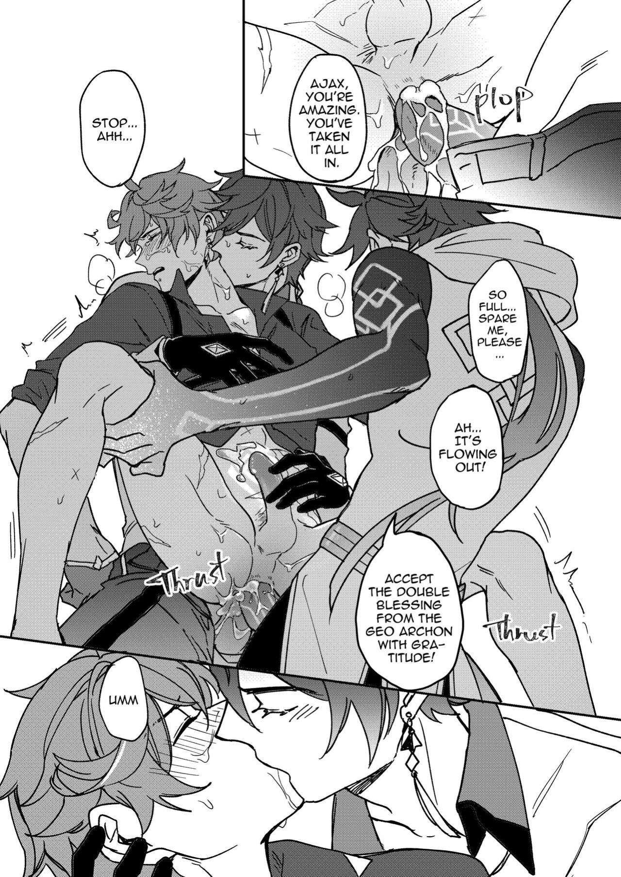 [megumignsn] Zhongli + Morax x Tartaglia (Genshin Impact)