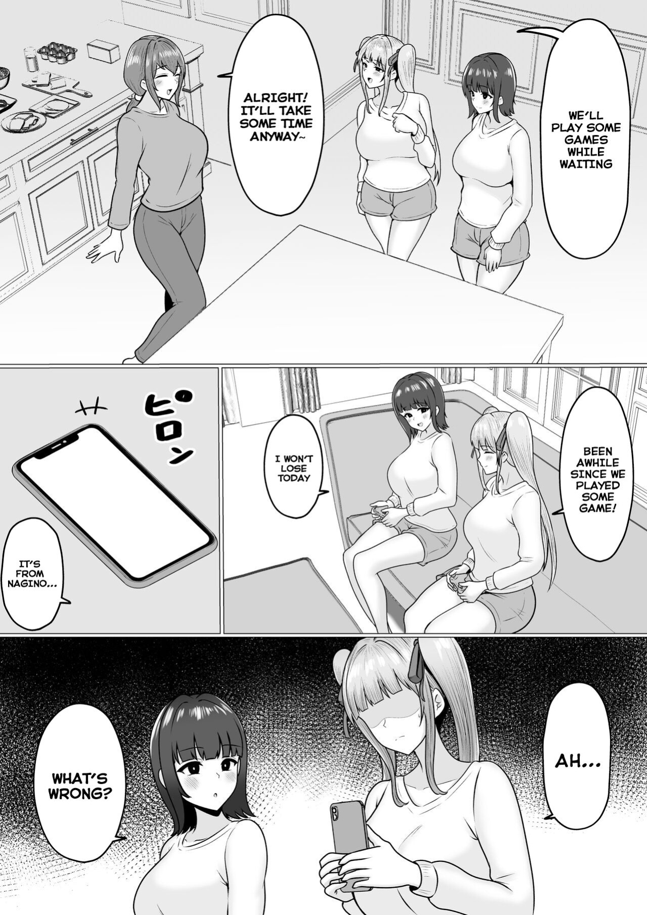 [Nekomimi to Kuro Mask (cielo)] Watashi-tachi JK Shimai wa Mama to Issho ni Papakatsu Shitemasu [Tomoshibi] [SquigglesJP]