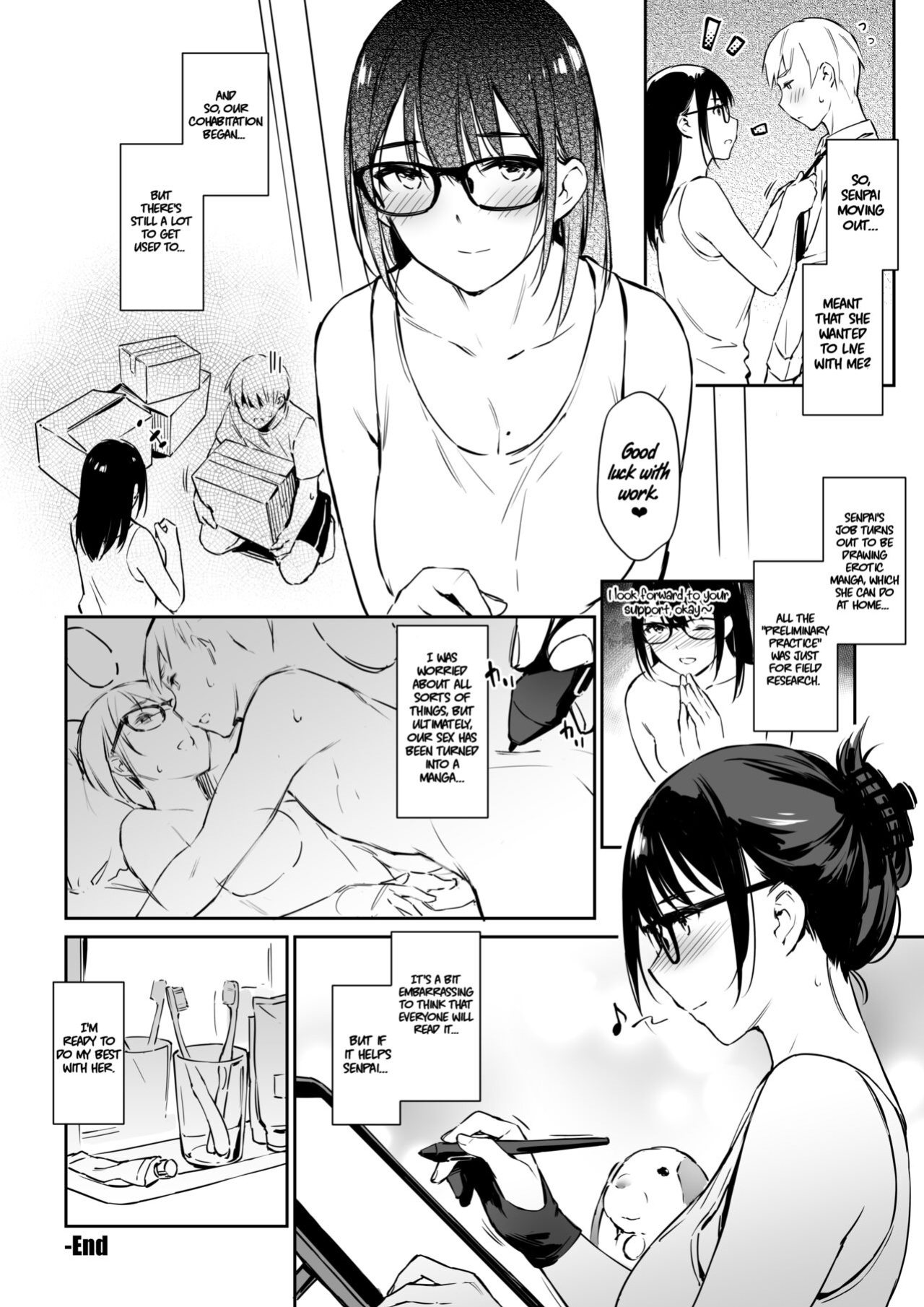 [ZEN] Commushou Senpai to no SEX Simulation | Sex Simulation with My Senpai Who Can't Communicate [LunaticSeibah]