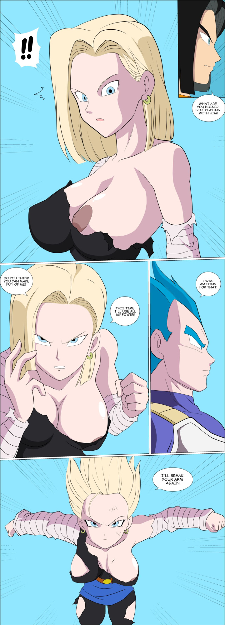 (Zetarok) Vegeta VS Android 18
