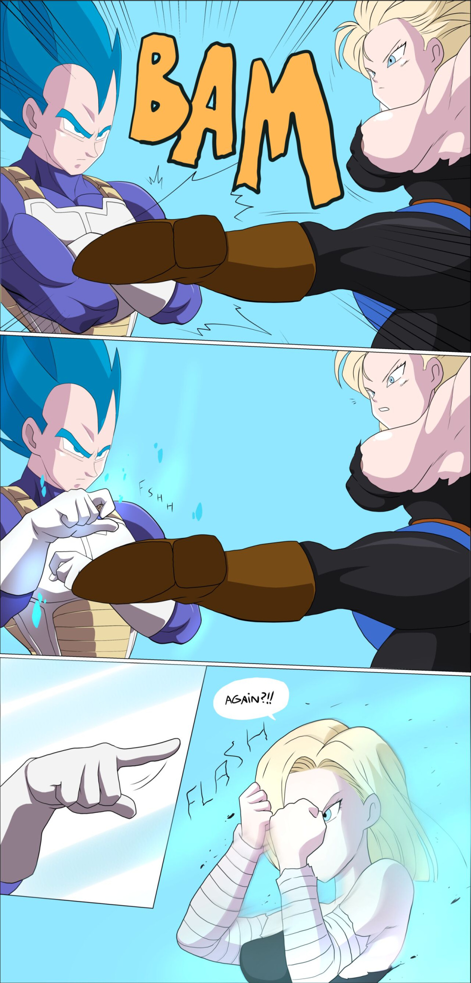 (Zetarok) Vegeta VS Android 18