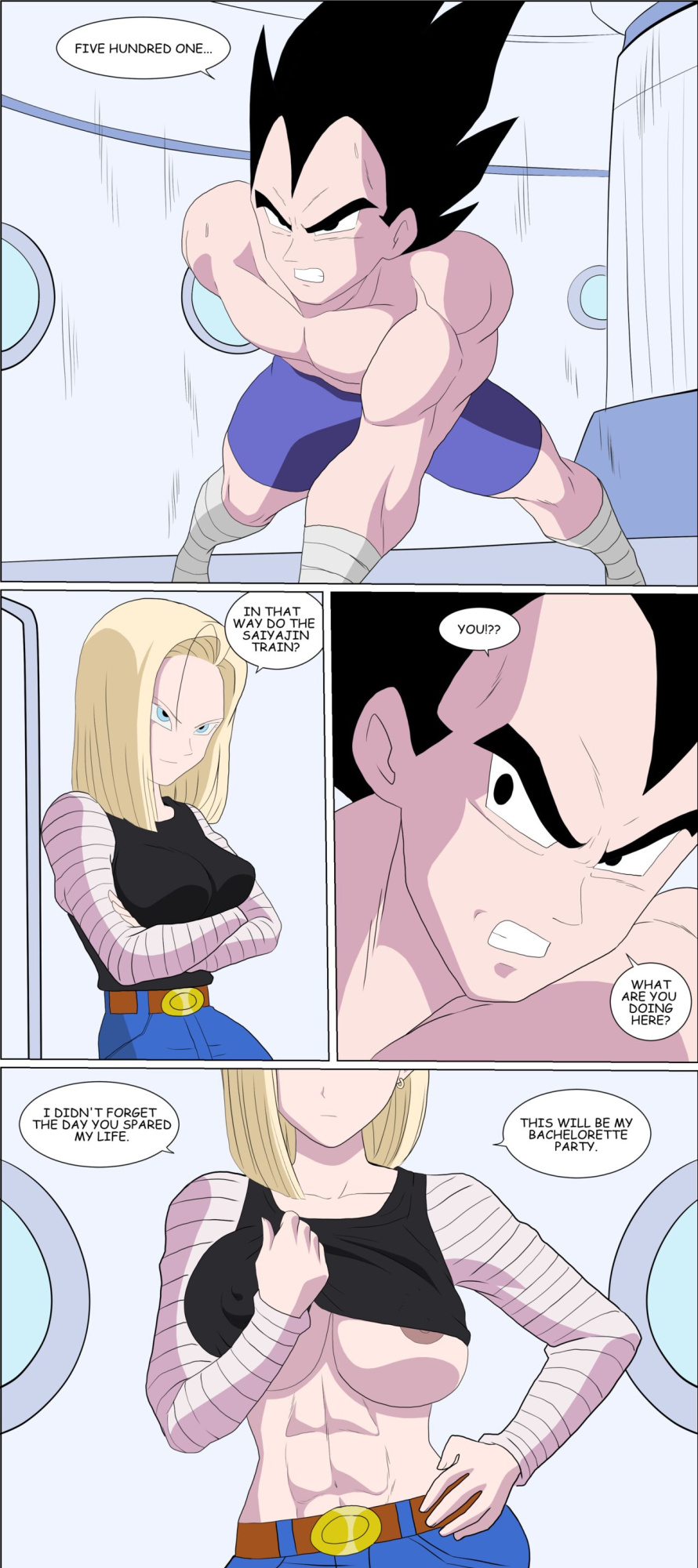 (Zetarok) Vegeta VS Android 18
