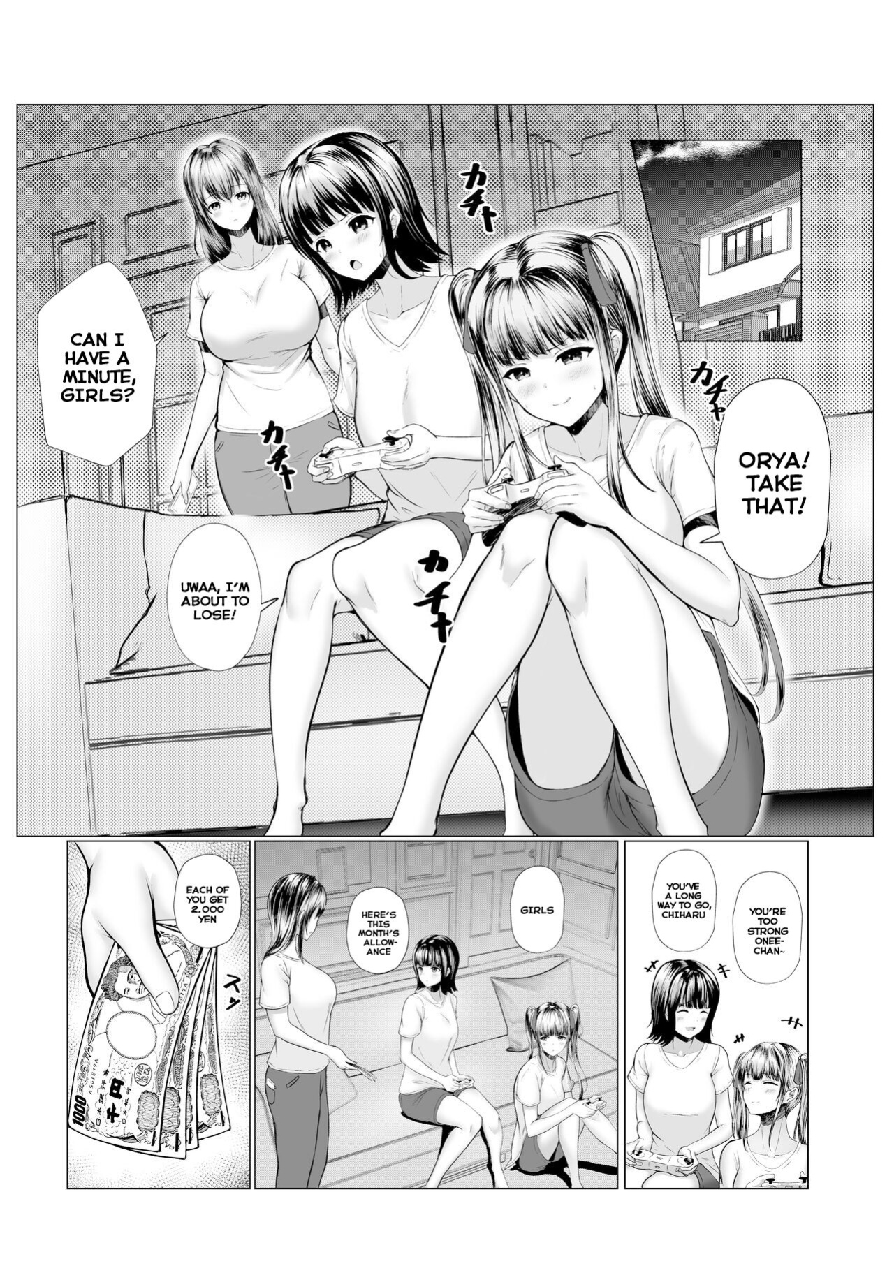 [Nekomimi to Kuro Mask (cielo)] Watashitachi Meimon Onna Gakuen-sei wa Shimai de Papakatsu Shitemasu [SquigglesJP]