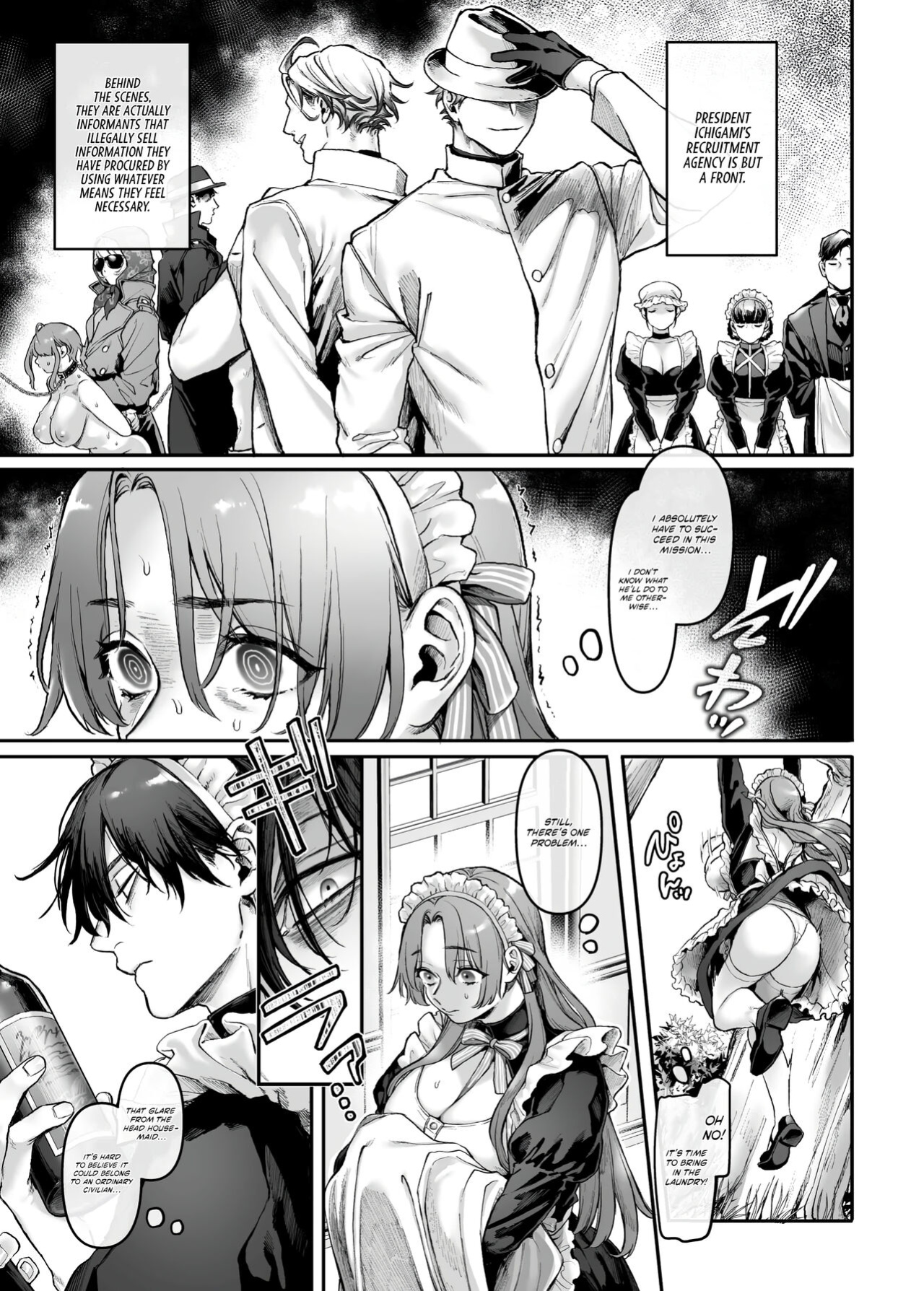 [Yolki Palki (Rororogi Mogera)] Sennyuu! Gakeppuchi Spy no Shakkinhensai RTA ~Josou Maid to Oni Joushi~ | Infiltrate! Debt Repayment RTA of a Spy on the Brink ~The Crossdressing Maid and the Oni Boss~ [Omega Scans] [Incomplete]