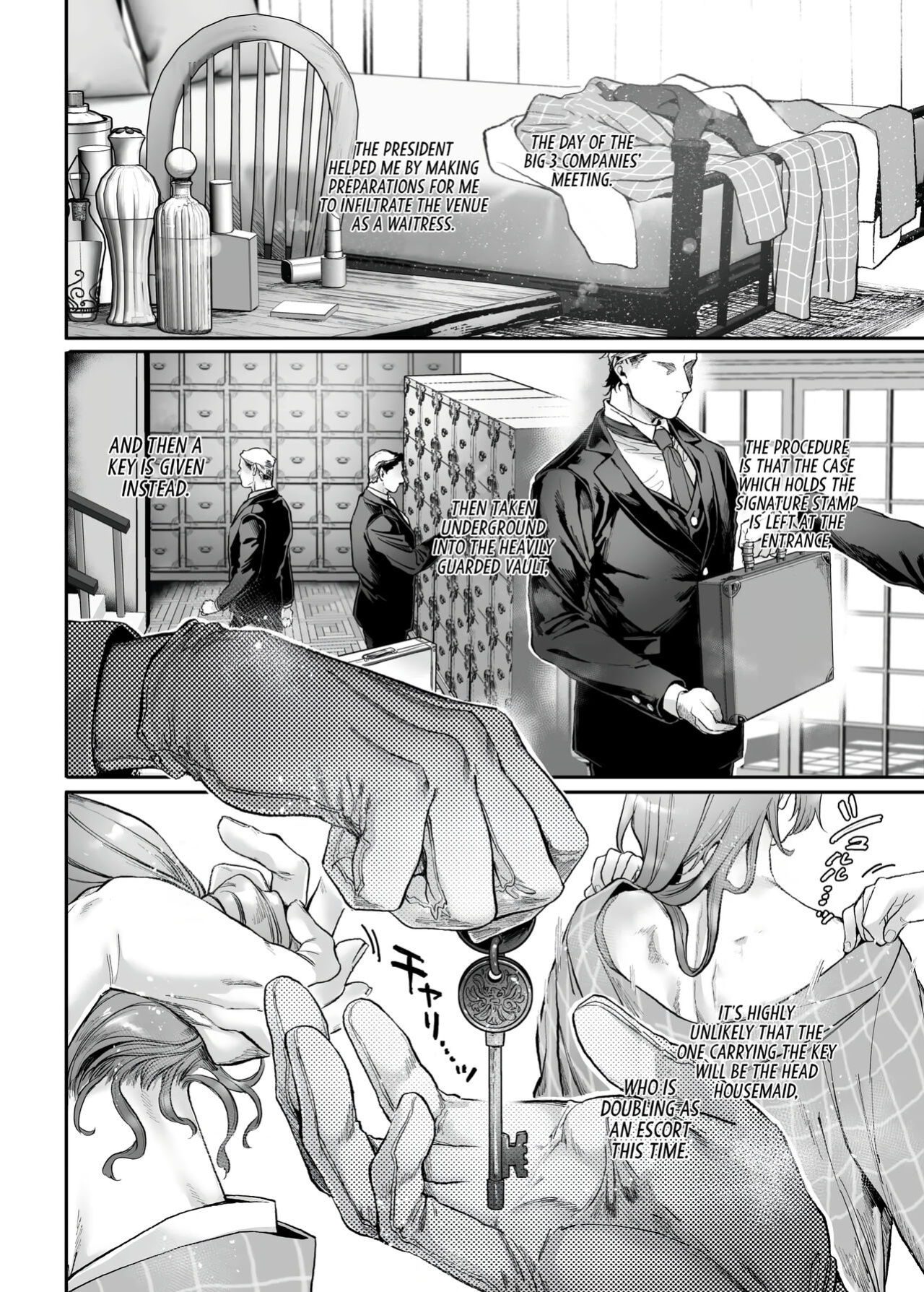 [Yolki Palki (Rororogi Mogera)] Sennyuu! Gakeppuchi Spy no Shakkinhensai RTA ~Josou Maid to Oni Joushi~ | Infiltrate! Debt Repayment RTA of a Spy on the Brink ~The Crossdressing Maid and the Oni Boss~ [Omega Scans] [Incomplete]
