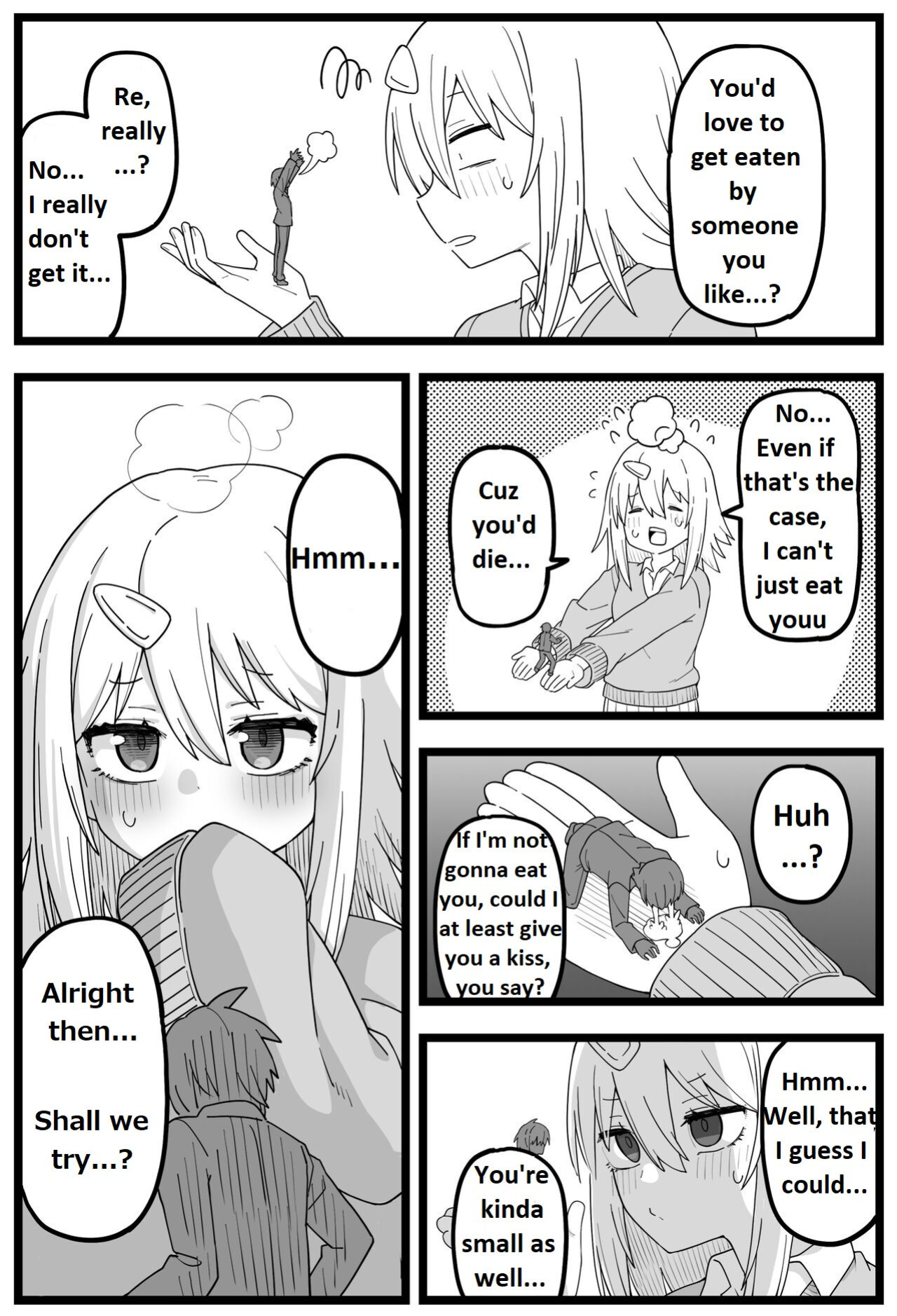 [Shiheki] Doushitemo Onnanoko ni Taberaretai Manga | Manga about a girl who really wants to be eaten by a girl