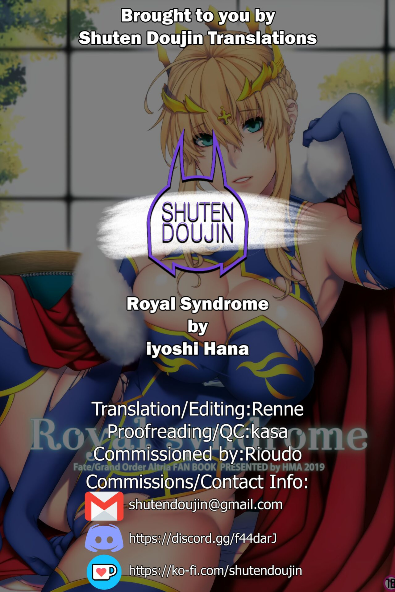 (C97) [HMA (Hiyoshi Hana)] Royal syndrome (Fate Grand Order) [SDTLs]