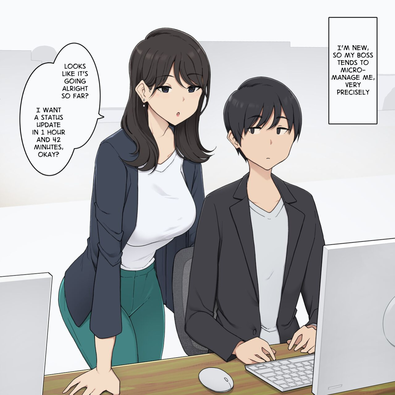 [Wakamatsu] Reitetsu Kyonyuu Onna Joushi ni Tetteiteki ni Schedule Kanri sareru Hanashi | My Cool, Large-Chested Boss Keeps Me On a Strict Schedule
