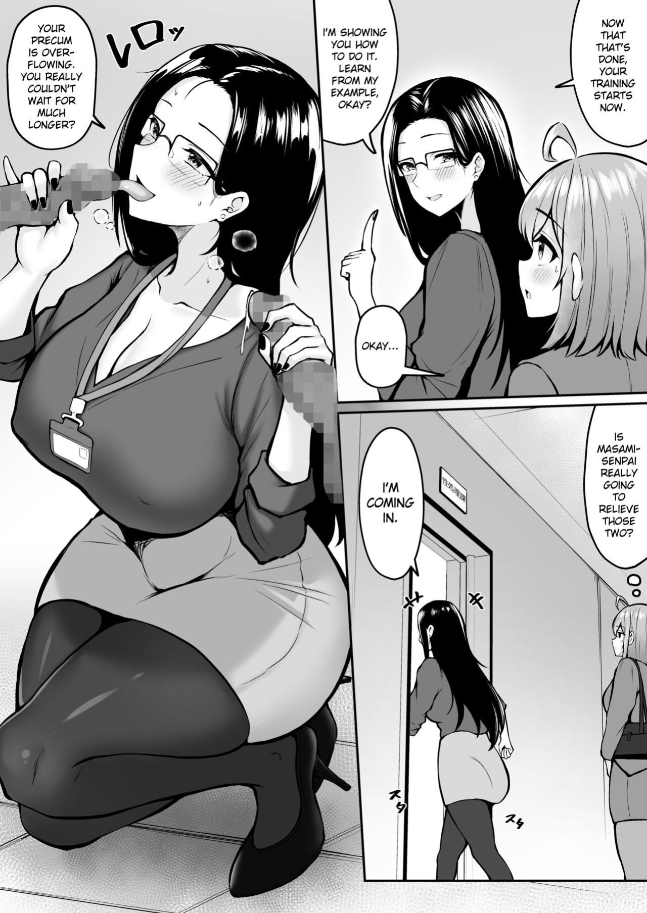 [Nekomimi to Kuro Mask (cielo)] Watashi no Haizoku Saki wa Seishori-ka ~Kenshuu Hen~ | My Assignment is in the Sexual Relief Department ~Training Chapter~ [flowerswamp]