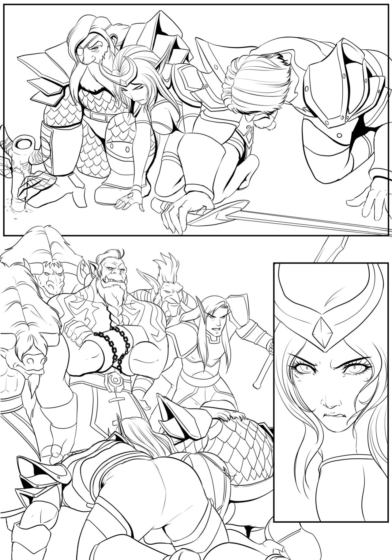 Darkra Mark Of The Wild plus Textless and Ink version