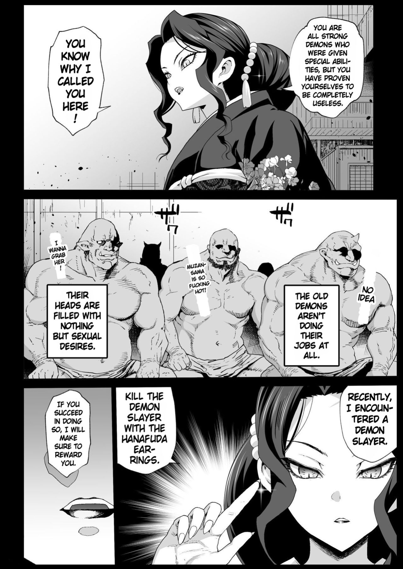 [Eromazun (Ma-kurou)] RAPE OF DEMON SLAYER 4 | Making a Mess of Lady Muzan-sama (Kimetsu no Yaiba)