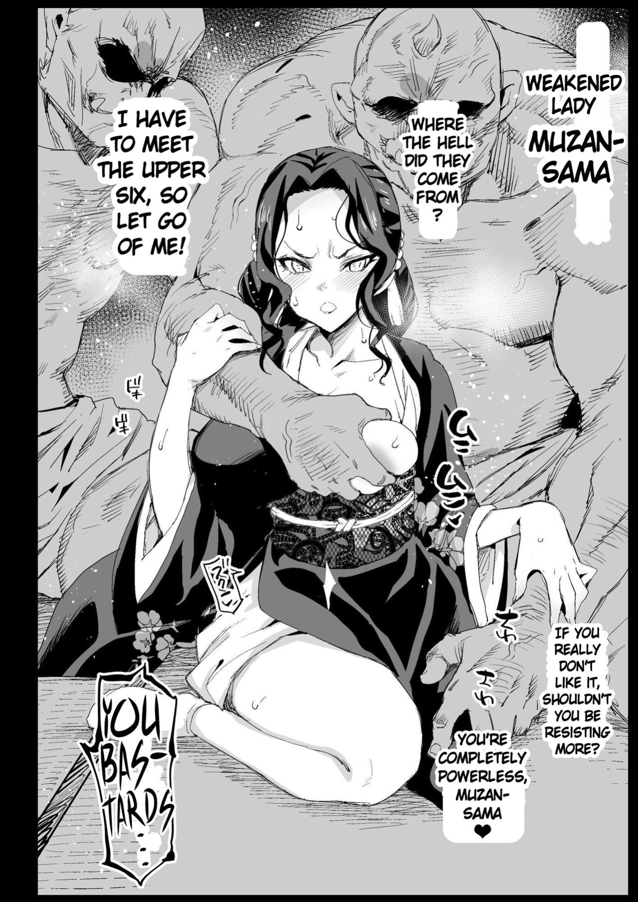 [Eromazun (Ma-kurou)] RAPE OF DEMON SLAYER 4 | Making a Mess of Lady Muzan-sama (Kimetsu no Yaiba)