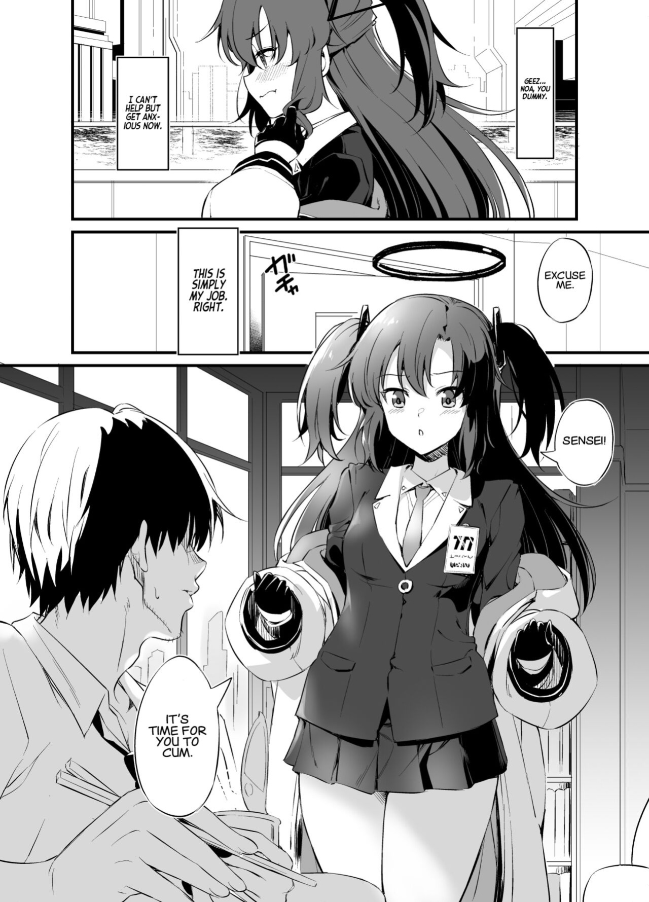[AERODOG (inu)] Sensei! Shasei no Jikan desu yo | Sensei! It's Time for You to Cum! (Blue Archive) [Project Valvrein]