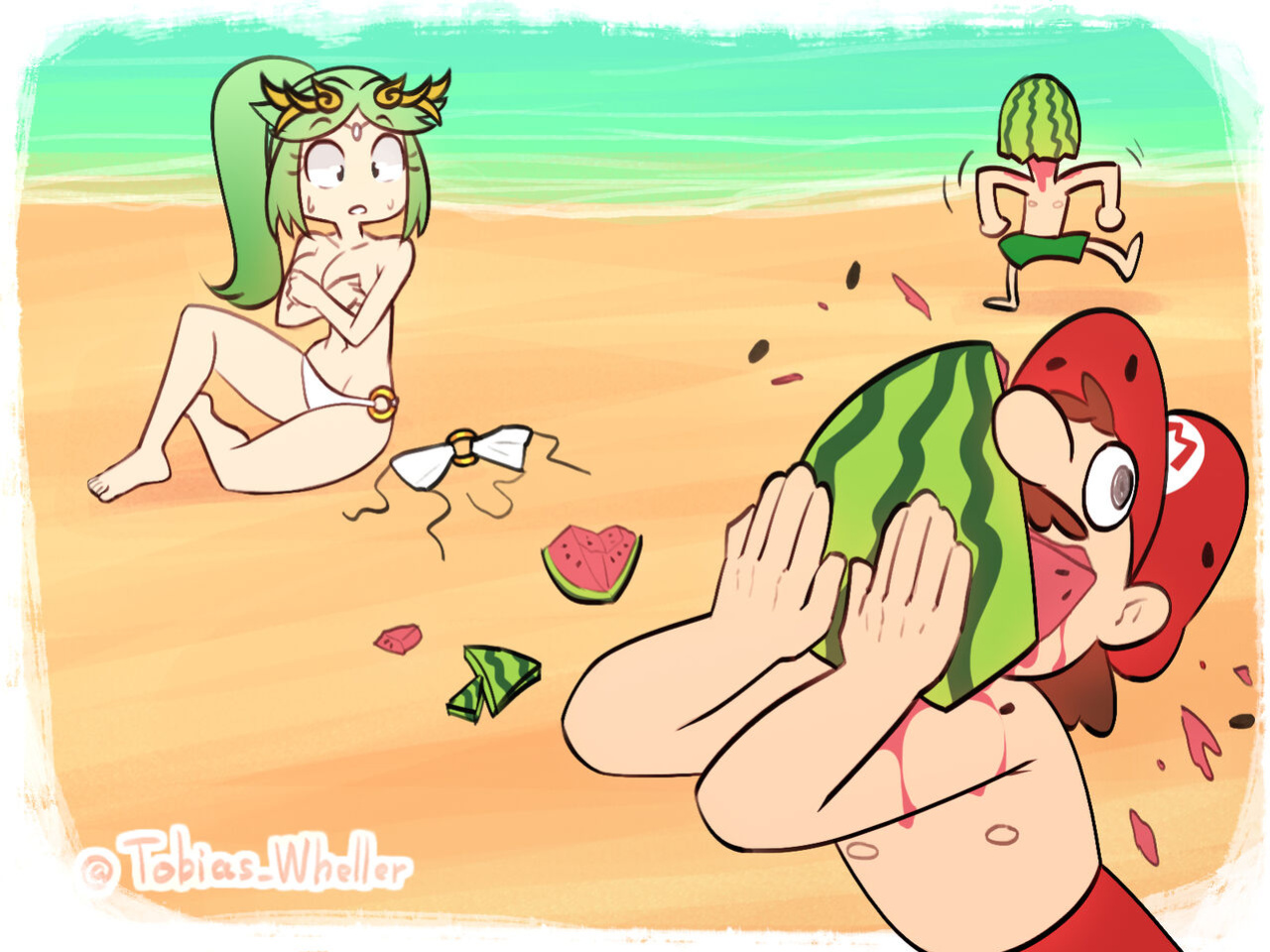 [Tobias Wheller] Palutena at the Beach (Super Smash Bros.)