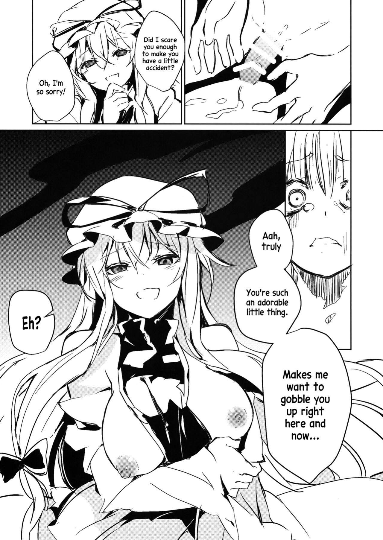 (C94) [Amamitu Hakushi (Amamitu Kousuke)] Yukari Onee-san ni Taberareru Hon | A Book Where I Get Eaten By Yukari-Oneesan (Touhou Project) [Pedy]