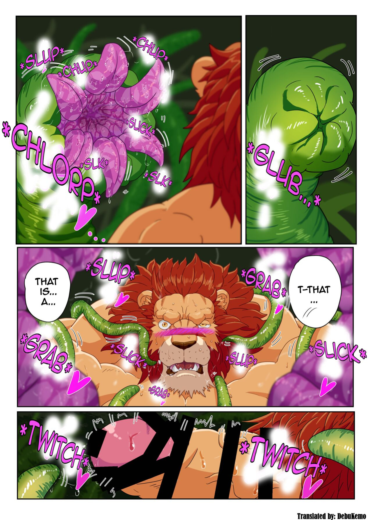 [Kuroneko to Taijutei (Tamineko)] Leo Kokuou no Shasei Kikou ~ Hajimari no Shasei to Kasshoku no Ou no Seitan | King Leo's Ejaculation Journey ~ First Ejaculation and Birth of the Dark King (Warzard) [DebuKemo]