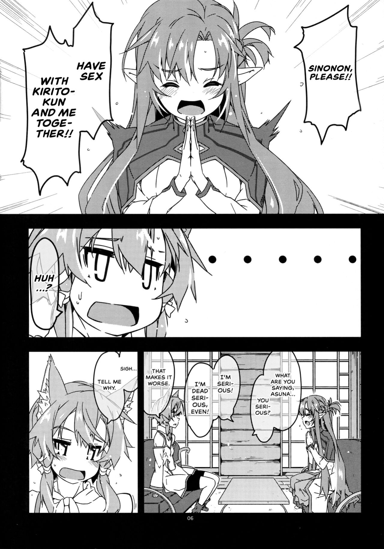 [Angyadow (Shikei)] Asuna Kounin de Sefure ni Natta Sinonon Daishouri (Sword Art Online) {Hennojin}