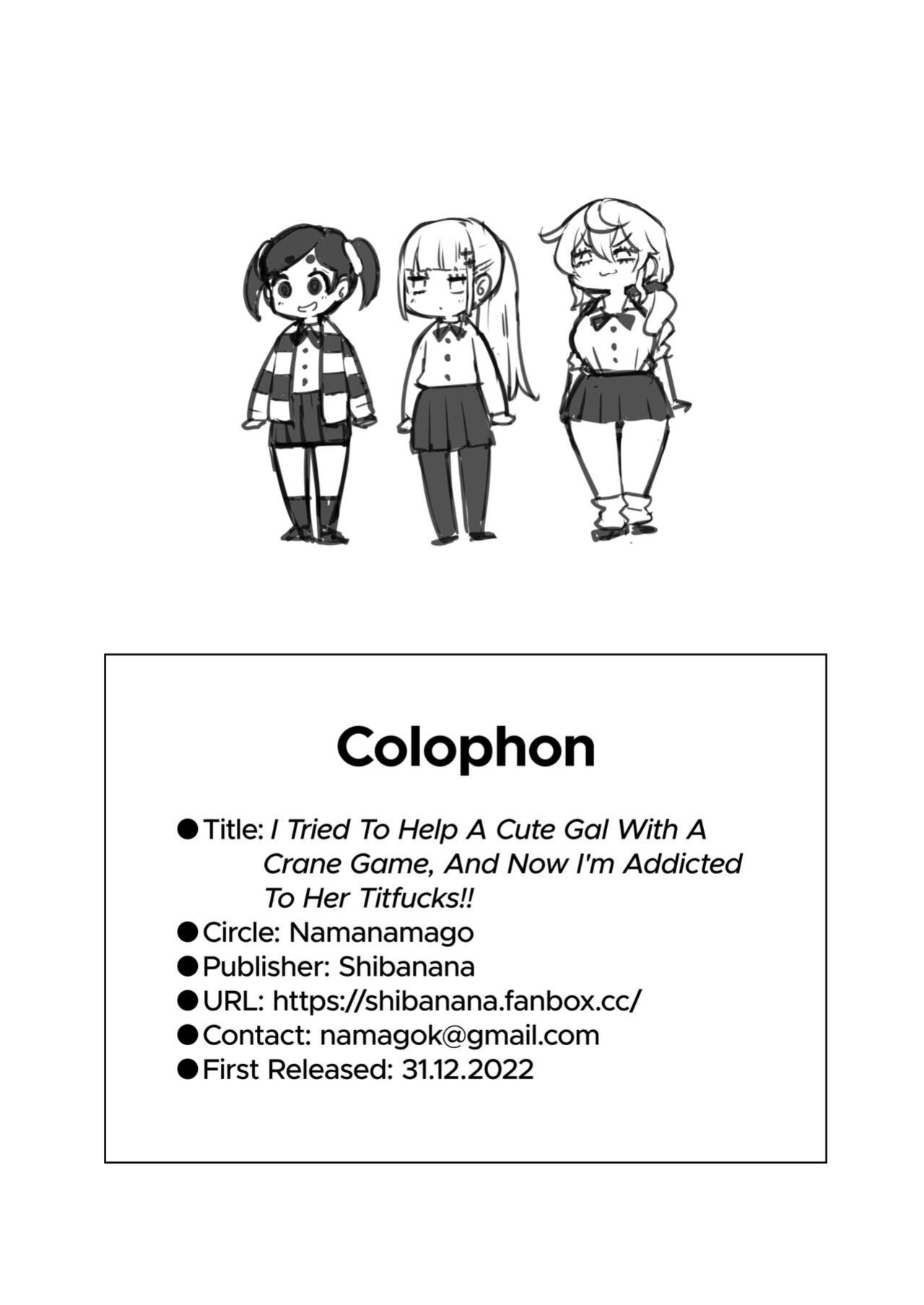 [Namanamago (Arearee, Shiba Nanasei)] I Tried to Help a Cute Gal With a Crane Game, and Now I’m Addicted to Her Titfucks