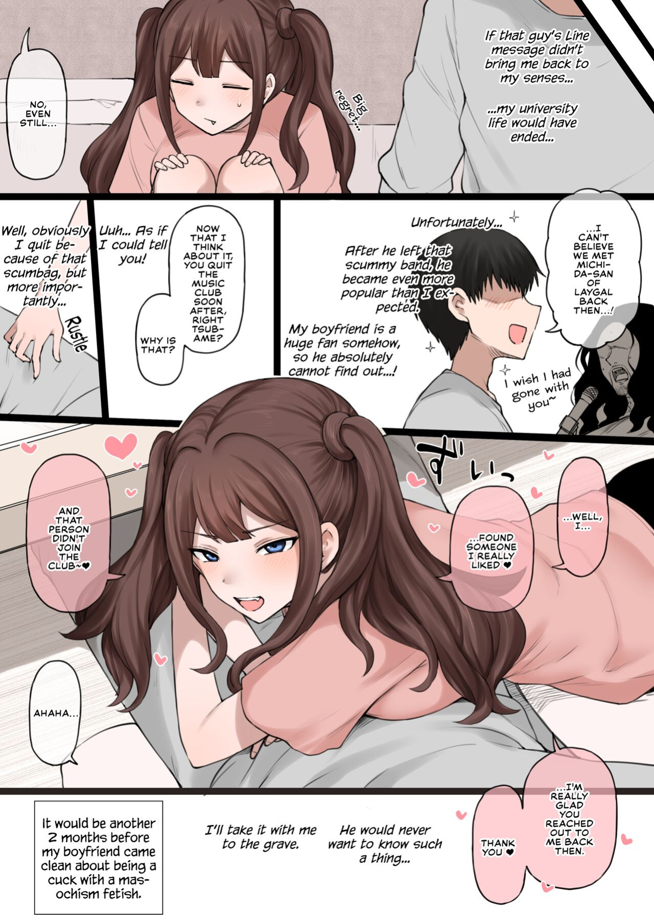 [Doushia (Terasu MC)] Boku no Netorase Seiheki ni Tsukiatte kureru Kanojo | A Girlfriend Who Plays Along with My Cuckold Fetish + Prequel [Defan752 & Tekkamaki]