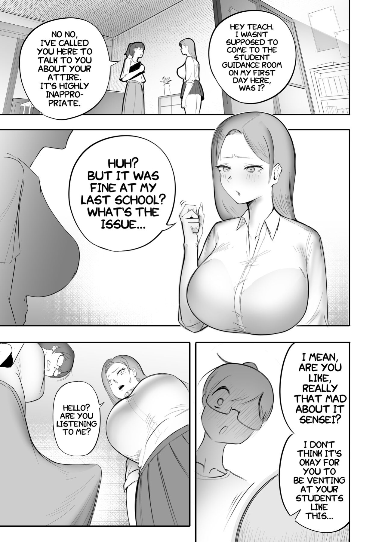 [Flat Rurit (Taira Rurit)] An Erotic Gal That Gets Female Teachers Erect [Mr_Person Translation]