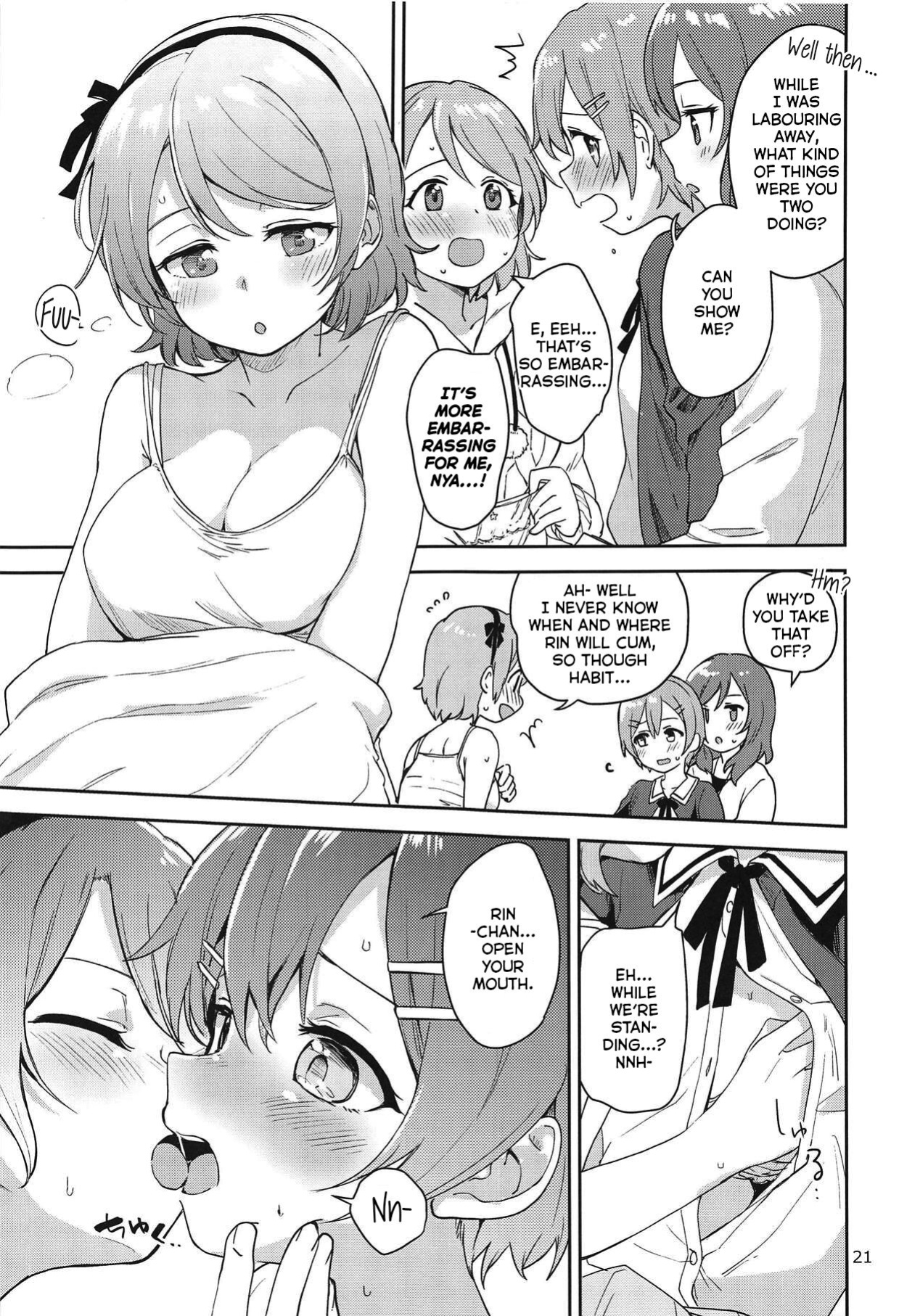 (C95) [Kurocan (Itsuki Kuro)] Rin no Mondai Zoufukuchuu! (Love Live!) [nemuiTL]