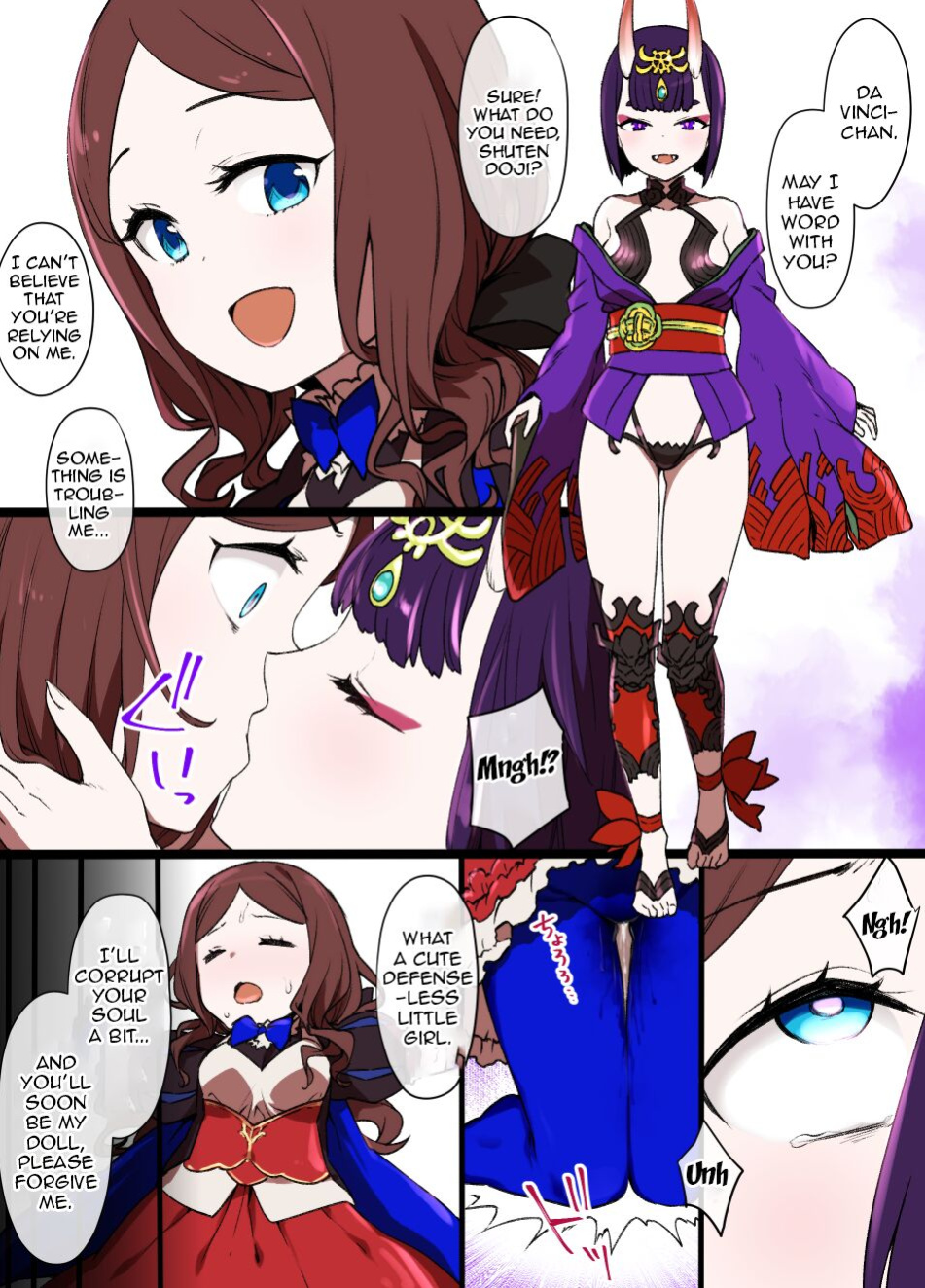 [Kusayarou] FGO Shuten Douji x Da Vinci Hyoui Manga | FGO Shuten-Doji x Da Vinci possession manga (Fate/Grand Order)