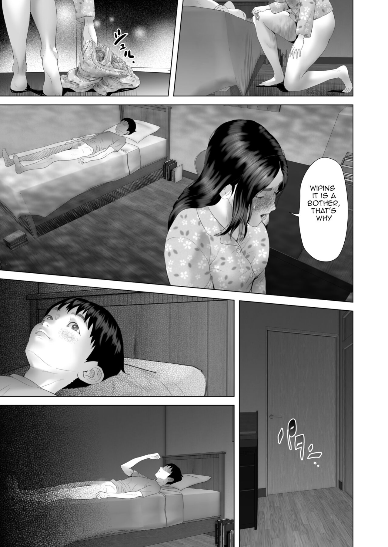 [Hyo-dou (Hyji)] Kinjo Yuuwaku Boku ga Okaa-san to Konna Koto ni Nacchau Hanashi 4 ~Oshioki hen~|Neighborhood Seduction The Story About How I Came To Be Like This With My Mother 4 - Punishment Volume [Amoskandy]