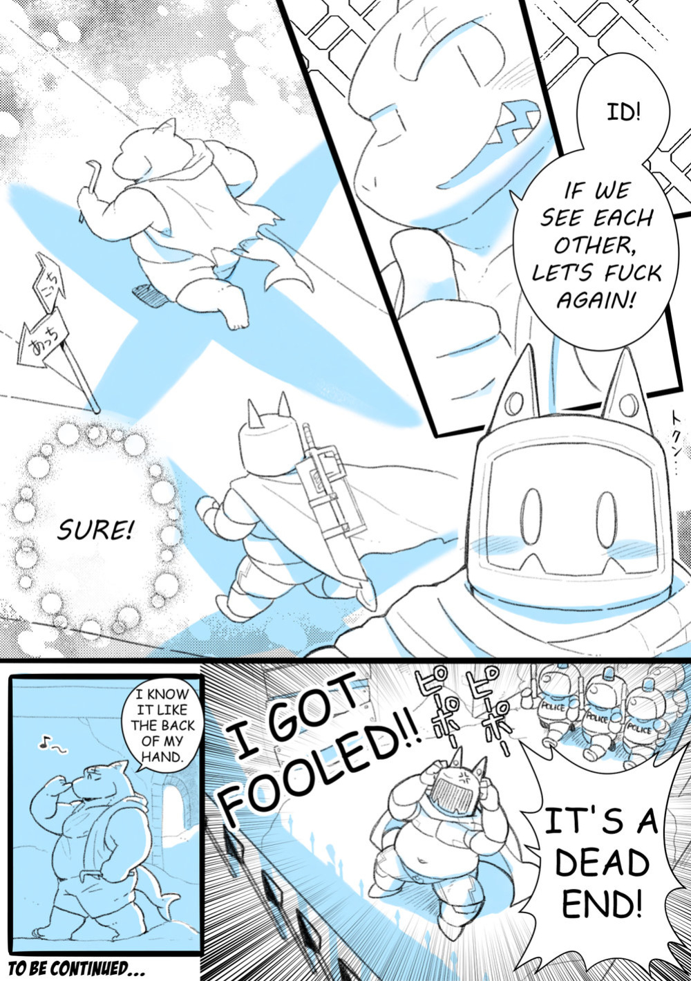 [allstatus3 (Oomori)] RoboHead's Naughty Encounter with a Shark Beastman Ep. 2 [Eng]