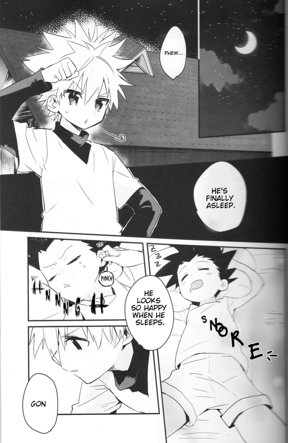(Shota Scratch 24) [Tanbo (Makita Miki)] Yoru no Shijima ni Omoi o Hasete | Connecting our Feelings in the Silence of the Night (Hunter x Hunter) [Willeke4439]