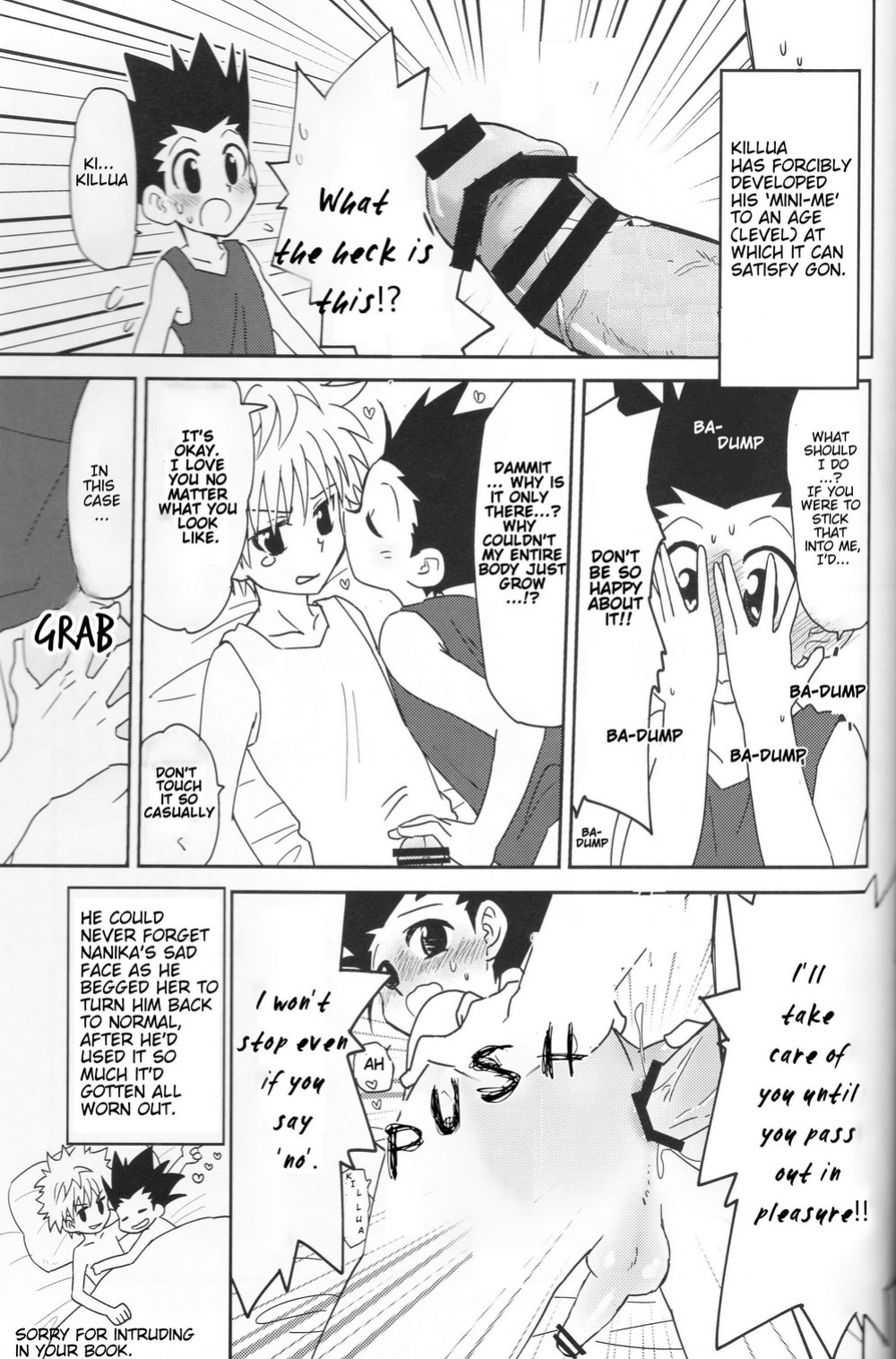 (Shota Scratch 24) [Tanbo (Makita Miki)] Yoru no Shijima ni Omoi o Hasete | Connecting our Feelings in the Silence of the Night (Hunter x Hunter) [Willeke4439]