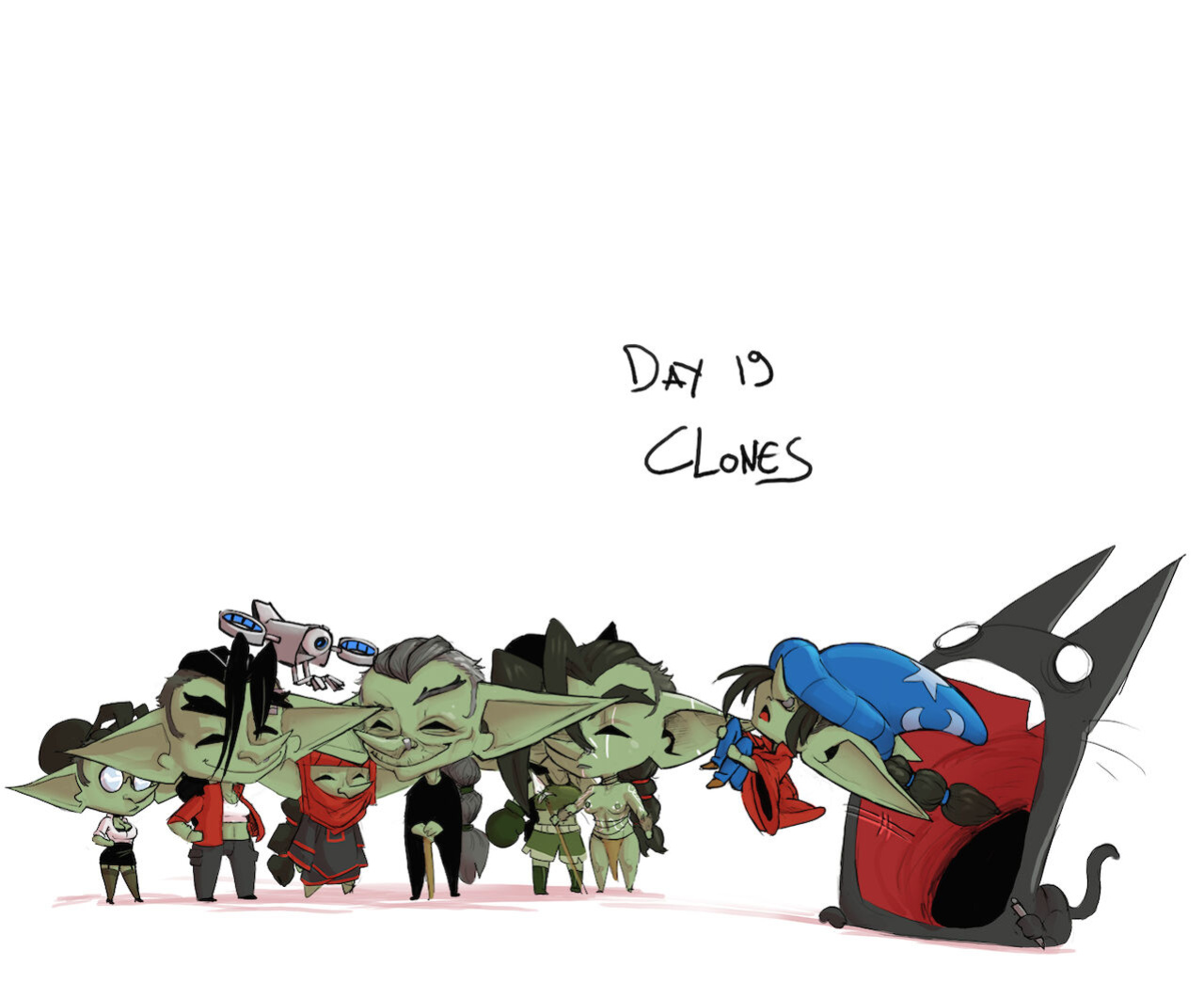[Darkminou] Gobtober 2020-2022 | Office Goblins (OC)